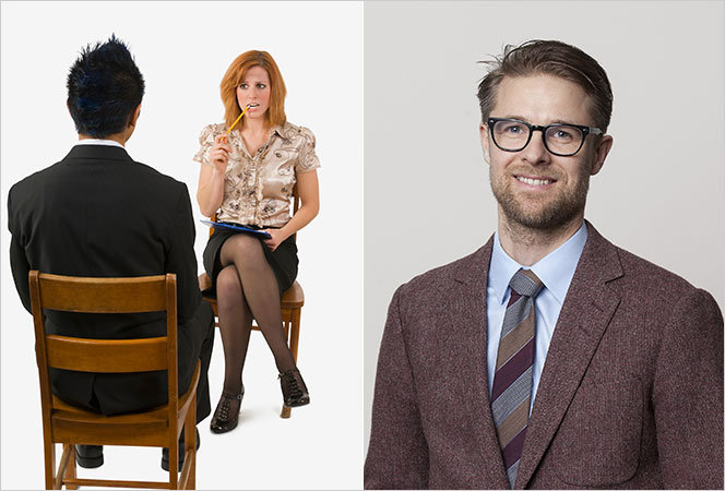 Kvinnor blir oftare diskriminerade vid jobbsökande visar samlad svensk forskning. Till höger: Jakob Andrén, legitimerad psykolog på testföretaget Cut-e, som tipsar om objektiv rekrytering.