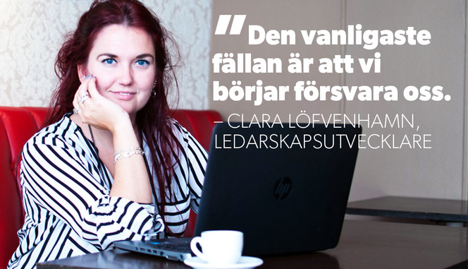 Clara Löfvenhamn driver Bossbloggen och arbetar med att utveckla chefer. 