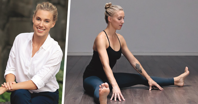 Sara Hoy är yogalärare och aktuell med boken ”Yoga, vetenskap och fakta – därför fungerar det”. 