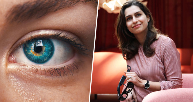 – Kärnan i vårt arbete handlar om mätning av ögats aktivitet, främst genom att undersöka var ögonen tittar, säger Neda Zamani om jobbet som forsknings- och utvecklingschef på Tobii. 